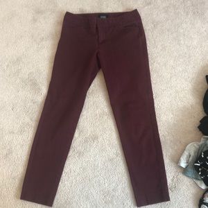 Cynthia Rowley wine colored pants